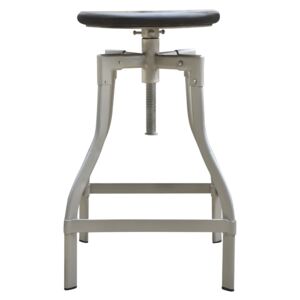 Noble Home Barová židle Kardano, 60-74 cm, šedé mango
