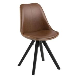 Jídelní židle Damian, hnědá/černá