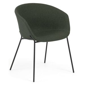 Zelená čalouněná jídelní židle LaForma Zadine