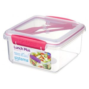 Svačinový box Sistema Lunch Plus To Go 1,2L Barva: růžová
