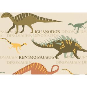 KT1-33639 Papírová tapeta na zeď Boys and Girls Dinosauři, velikost 10,05 m x 53 cm