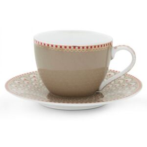 Espresso Cup & Saucer Bloomingtails khaki Khaki