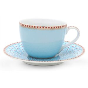 Espresso Cup & Saucer Bloomingtails modrý Modrá