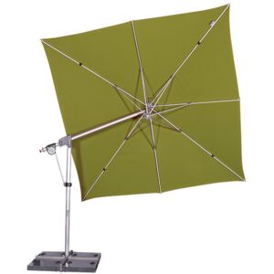 Slunečník DOPPLER Protect 300 x 300 cm výkyvný s boční tyčí smaragd T841