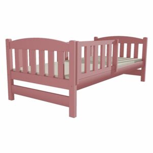 SKLADEM: Dětská postel z MASIVU 200x80cm bez šuplíku - DP002 - růžová
