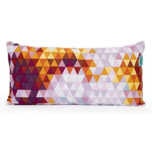 Wendre dekorační polštář trojúhelník - růžová, oranžová, šedá
