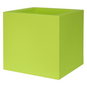 PLUST - Designový květináč KUBE, 40 x 40 cm - zelený