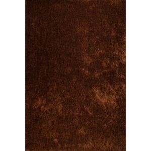 Chlupatý kusový koberec Melbourne Shaggy brown hnědý Typ: 50x80 cm
