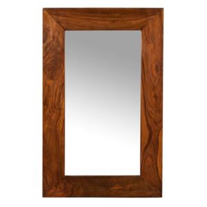 Zrcadlo Gani 70x90 z indického masivu palisandr, Natural