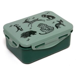 Zelený svačinový box - Divoká zvířata