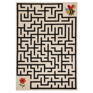 Hans Home | Kusový koberec Vini 103351 Labyrinth Bee & Flower 120x170 cm