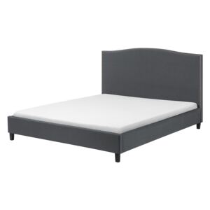Tmavě šedá postel - 180x200 cm - čalouněná - MONTPELLIER II