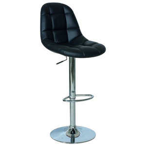 Barová židle COA C-198, 97-118x44x42, černá