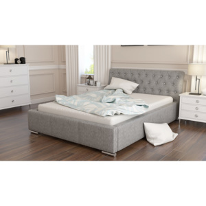 Čalouněná postel NARVE + matrace DE LUX, 140x200, madryt 190