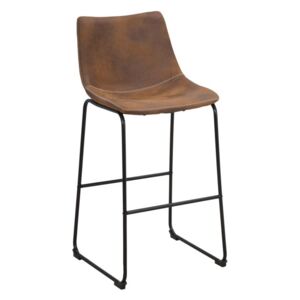 Designové barová židle Mauro Ferretti Metro 45x54x99 cm, hnědá/černá