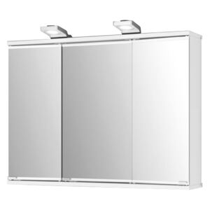 Jokey LENA 80 Zrcadlová skříňka - bílá - š. 80 cm, v. 64/60 cm, hl. 23,8/17 cm 1121134-0110