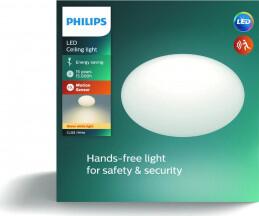 LED Stropní svítidlo Philips Shan CL253 12W 1000lm bílé 2700K s mikrovlnným čidlem pohybu - Philips