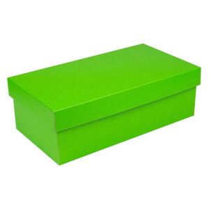 Dárková krabička s víkem 250x170x110/35, zelená matná