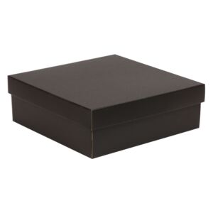 Dárková krabička s víkem 300x300x100/40 mm, černá