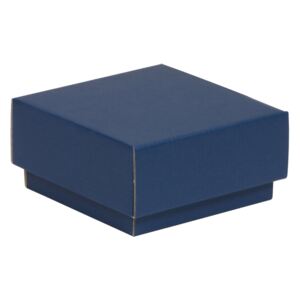 Dárková krabička s víkem 100x100x50/40 mm, modrá
