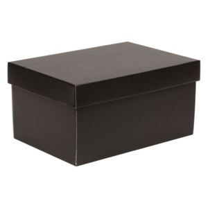 Dárková krabička s víkem 300x200x150/40 mm, černá
