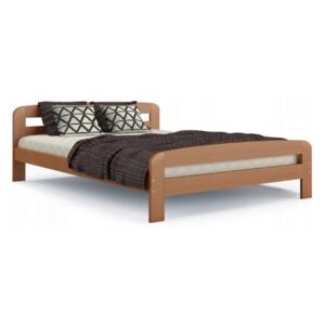 Moderní postel DALLAS 120x200 dřevěná Barva konstrukce: Borovice