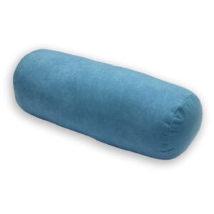 Relaxační polštář - válec modrý 44x15 cm