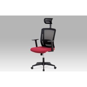 Dalenor Kancelářská židle s opěrkou hlavy Hugo, bordó/černá Barva: černá / bordó