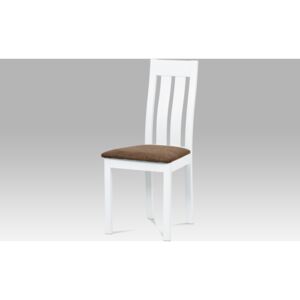 Dalenor Jídelní dřevěná židle Bulky, bílá/hnědá Barva: hnědá