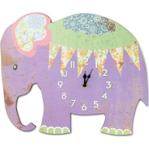 Dalenor Nástěnné hodiny Elephant, 38 cm Barva: vícebarevná