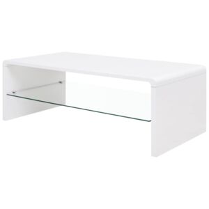 Vysoce lesklý konferenční stolek | bílý