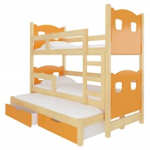 Dětská patrová postel Jade s výsuvným lůžkem 05