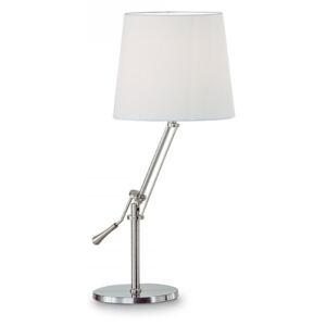 Stolní lampa Ideal lux Regol TL1 014616 1x60W E27 - nikl/bílá