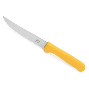 Steakový nůž FACTOTUM, žlutý - Carlo Giannini