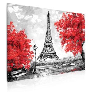 InSmile ® Obraz malby Paříž Velikost: 130x110 cm