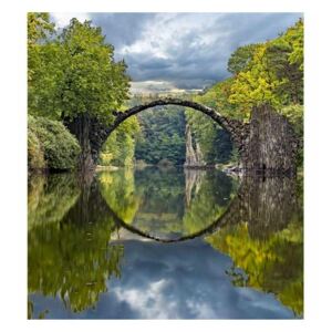 Vliesové fototapety na zeď Krajina s obloukovým mostem | MS-3-0060 | 225x250 cm