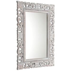 SAPHO SCULE zrcadlo v rámu, 80x120cm, bílá IN324
