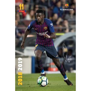 Plakát, Obraz - FC Barcelona 2018/2019 - Dembele, (61 x 91,5 cm)