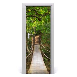 Fototapeta na dveře visací most v lese