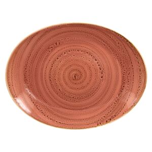 Twirl oválný talíř 32x23 cm Barva: Coral