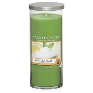 Svíčka ve skleněném válci Yankee Candle Vanilka s limetkami, 566 g