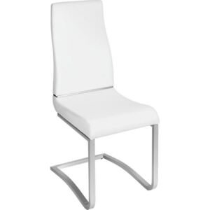 Novel Houpací Židle, bílá, barvy nerez oceli 44x106x61
