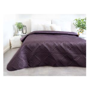 Luxusní přehoz na postel, fialový, 220x240 cm