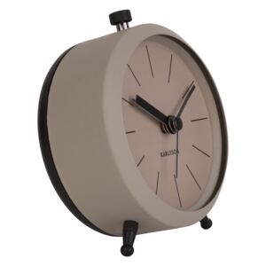 Stolní hodiny/budík Button 10,5 cm šedá Karlsson (Barva-šedá)