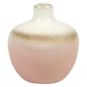 Sass & Belle Růžovo-bílá glazovaná váza Ombre