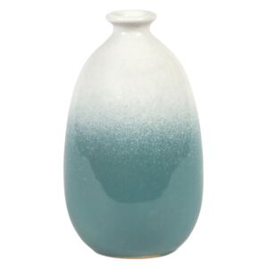 Sass & Belle Modro-bílá glazovaná váza Ombre