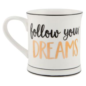 Sass & Belle Porcelánový hrnek s nápisem Follow your Dreams 400ml