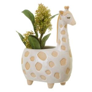 Sass & Belle Bílý květináč ve tvaru žirafy Gina Giraffe