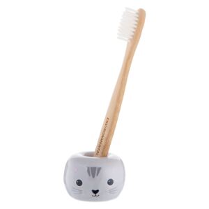 Sass & Belle Porcelánový stojánek na zubní kartáček s motivem kočičky Nori Cat