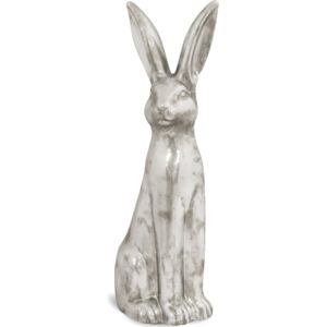 Stříbrný králík s patinou 115009